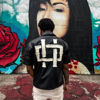 High Quality Mens Streetwear Zip up Pu Lapel Jacket Custom Patches Embroidery Logo Leather Short Sleeve Jacket for Men