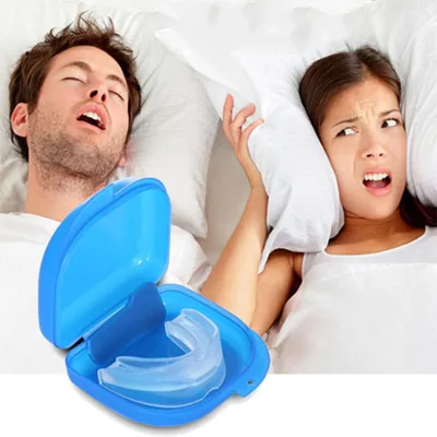 Anti Snoring Silicone Mouthguard Stop Snore Instrument Device Silence Sleeper Mouthpiece