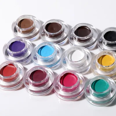 Colorful Eye Liner Cosmetics Waterproof Eye Make up Professional Beauty Private Label Makeup Eyeliner Gel Cream
