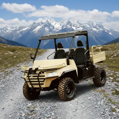 Safety Certified 1000cc Gasoline Powered UTV Roll Cage 3-Point Seat Belts Work Site Compliance