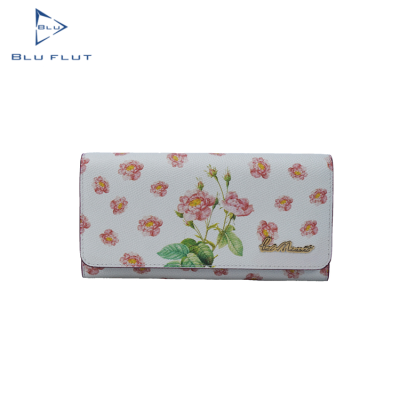 Custom Fashion Women Wallet Horizontal Lady Leather Wallet Slim Cowhide Leather Purse.