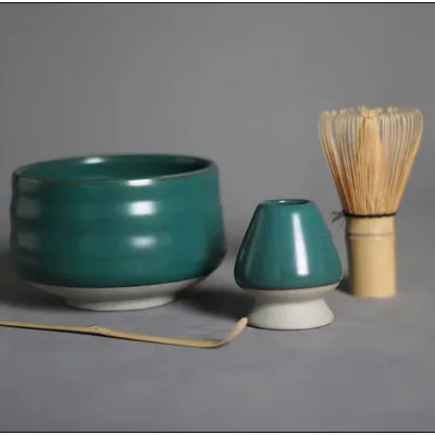 Factory Hot-Selling Japanese Matcha Tool Tea Whisk Set Custom Logo Bamboo Whisk and Tea Chop Tea Whisk Matcha Bowl