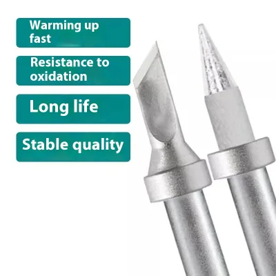 High Quality 500 Frosted Soldering Iron Head 205H Station 150W Large Cutter Head 6C Horseshoe USB Flat Tips Welding