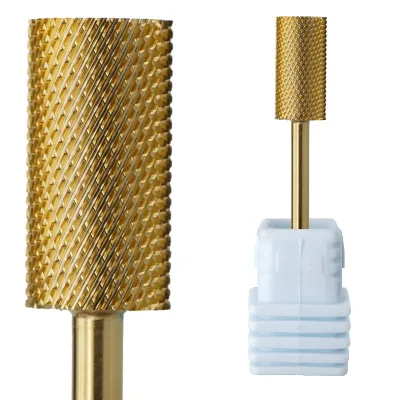 Hot Selling 4XC Nail Drill Bit High Quality Tungsten Remove Gel Custom Logo 5 in 1 Cross Cut Carbide Nail Drill Bit Set