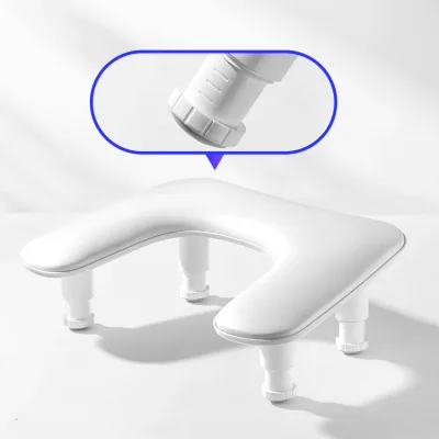 Adjustable Height U-Shaped Leather Manicure Hand Pillow Nail Arm Rests for Nail Salon