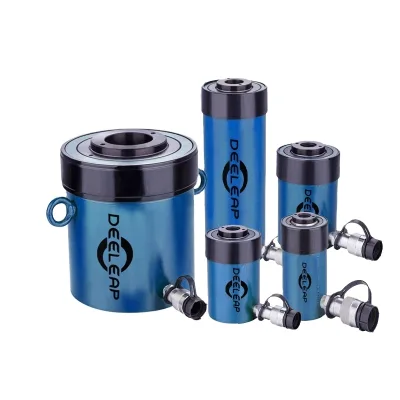 DEELEAP DY-RCH-120 Single Acting Hollow Plunger Hydraulic Cylinder 700bar Hydraulic Jack Tensioning Jacking Maintenance 12