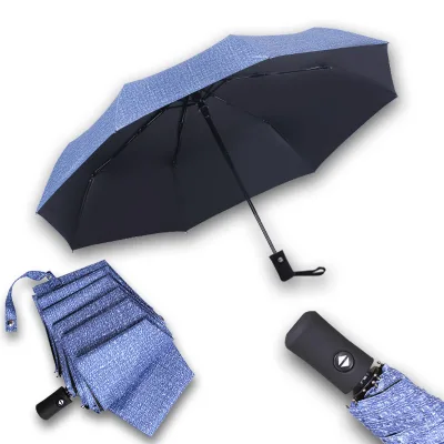 3-Fold Automatic Rain Umbrella with Custom Advertising Auto-Open Design