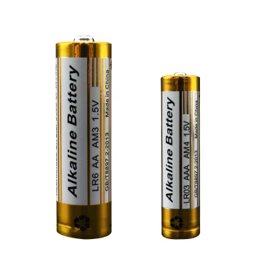 Bulk High-performance 2600mah rainbow Cheap Aa Batteries Packs 1.5v Aaa No.7 1.5 Volts Um3 R6 Dry Aa Cells Size Alkaline Battery