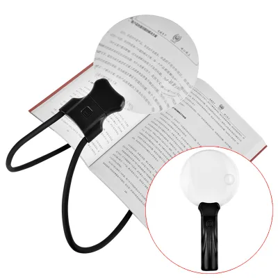 138mm Large Mirror Neckband Handheld Desktop Multi-Functional 5x 10x Reading Magnifying Glass for Sports & Entertainment
