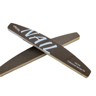 New Design Brown Nail Buffer and File Care Tool Double Sided Repair Polishing Sponge Manicure Accessories Tools