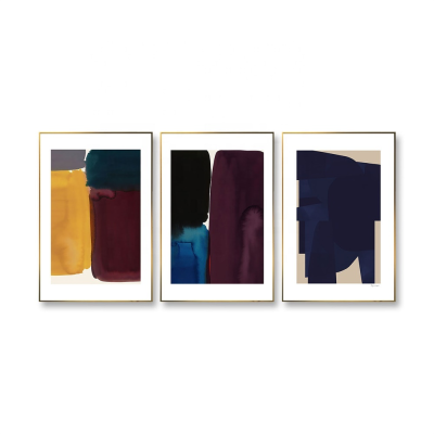 Abstract Prints Painting Colors Combination Canvas Print Paintings Brown Geometric Poster Modern Wall Art Pictures