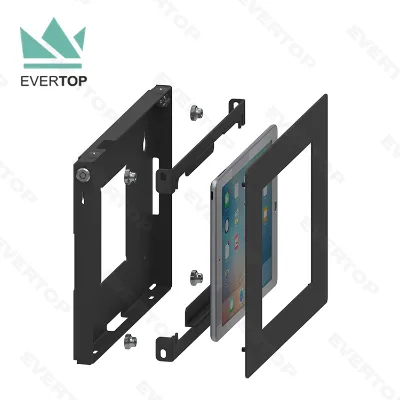 Metal Locking Anti-theft Tablet Wall Mount case with Tilt and Rotate,VESA Mountable Wall and Table Mont for Tablet