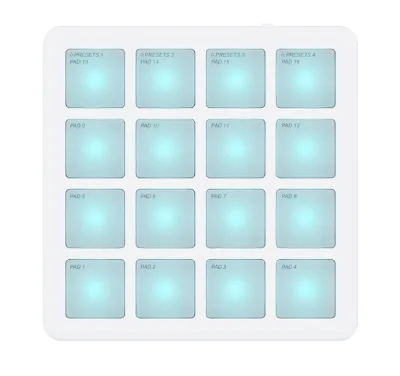 Professional 16-Pad MIDI Controller RGB Backlit Keyboard Drum Pad DJ Mixer Beatmaker Electronic Keyboard for Studio Production