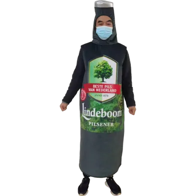 2023 Custom Beer Bottle Costume Character Cartoon Beer Bottle Plush Mascot Costumes With Good Printing