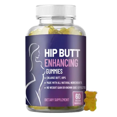 Biocaro Oem Maca Root Gummies Hip and Butt Enlargement Gummies Tribulus Aguaje Fenugreek Supplements Black Maca Gummy Candy