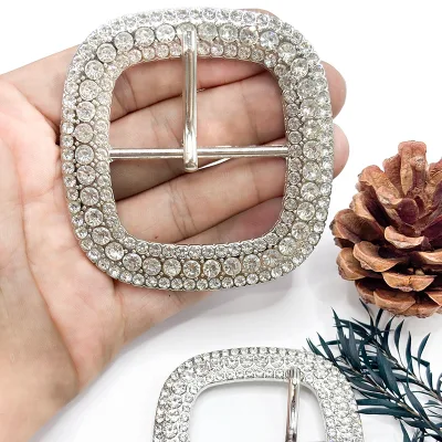 Fashion Crystal Rhinestone Shoe Buckle Metal Needle Buckle Belt Buckle Decoration