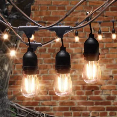 Waterproof Solar IP65 Commercial Grade Pillar Lights Outdoor LED 10 Hanging Sockets Warm White for Holiday Christmas Decoration