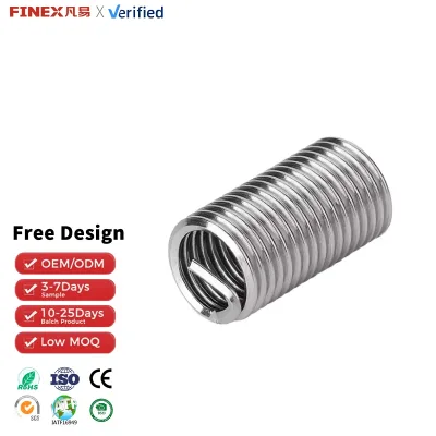 DIN8140 & GB/T24425 Fasteners 304 Stainless Steel Wire Thread Inserts for Effective Thread Repair