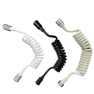 1.5M/2M Telephone Line Shower Hose PU Bathroom Spring Flexible for Water Plumbing Toilet Bidet Sprayer Bathroom Accessories