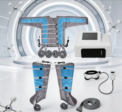 Pressotherapy Lymphatic Drainage Machine Full Body Air Compression Massage Suit Leg Arm Eye Massage Device