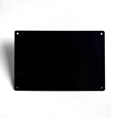 Laser Marking Special Nameplate, Black Alumina Nameplate