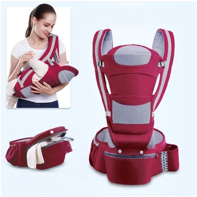 Factory Newborn Ergonomic Pure Cotton Baby Carrier Oem Baby Carriers Front and Back Baby Carrier