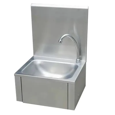 Hospital Grade Knee Operated Sink Stainless Steel Automatic Sensorless Wash Basin for Operating Room Laboratory