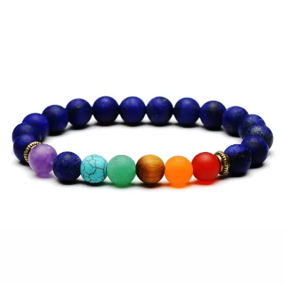 High Grade Men's Jewelry lapis lazuli beads 8 mm Lazurite Natural Stone Energy Healing Yoga Men Gift  Bracelet for Boyfriend