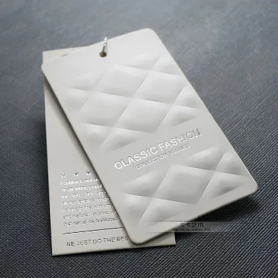 High Quality Factory Direct Eco-friendly Custom Hot Stamping Foil Clothing Tags for Clothes Shoes With Own Logo