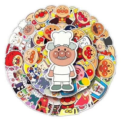Anime Anpanman Manga Customization Sticker Waterproof Decoration Custom Stickers for Suitcase Notebook Laptop Phone Label