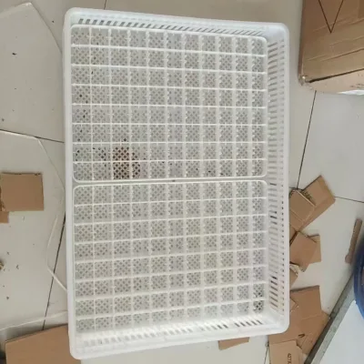 White Plastic Basket Large White Hatching Basket with Screw Yellow Basket Raising Equipment 76.5*54*12cm