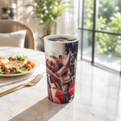 Wholesale Custom 3D Lenticular Anime Cups Magical Printing Lenticular Cups 3D Motion Plastic Cups