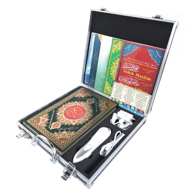 Fancy Style Digital Pen Quran with Famous Reciters for Big Holy Quran Pointing Read Pen 16GB with Alloy Metal Box
