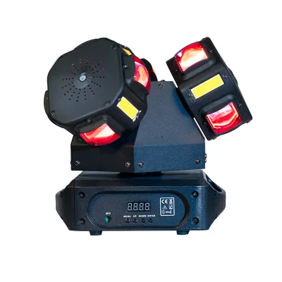 RGBW 3 Moving Head LED Beam Stage Lights for Indoor DJ Bar Concerts Multiple Control Modes & Infinite Rotation