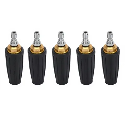 High-pressure Rotary Nozzle Ceramic Core Lotus-head Design Aluminum Shell Turbine Nozzle Black/gold/silver Daily Cleaning