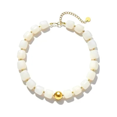 Hot Sale Fashion Jewelry Colorful Big Large Resin Beaded Necklace for Women Trendy Summer Jewelry