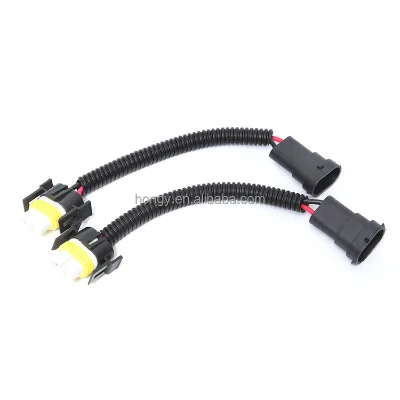 H11 Socket Bulb Connector Cable H11 Connector Ceramic Type Male and Female