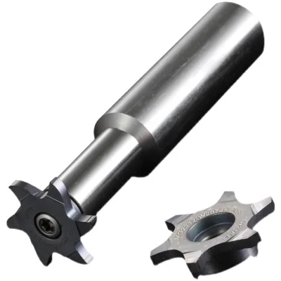 T Slot Milling Cutter, Three Sided Edge Milling Cutter, Convertible Blade Modular Replacement Blade Mill