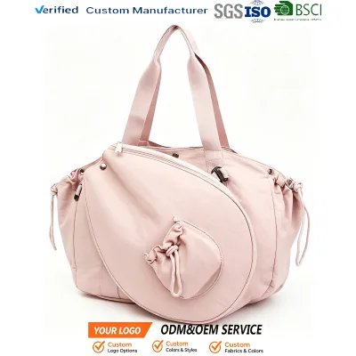 Tennis Racket Tote Bag with Crossbody Racquet Cover Tennis Bag for Women Waterproof Sports Gym Bag Lightweight Travel Duffel Bag