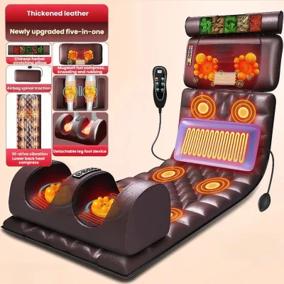 High Quality Electric Massage Mattress Infrared Heat Vibration air Compression Full- Body Massage Mat