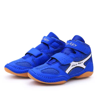 Men's Women's High-Performance Boxing Wrestling Fighting Shoes Strong Grip Squat Mesh Upper Breathable Rubber Summer Training