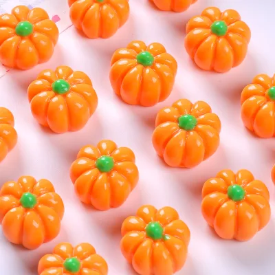 HECION Miniature Pumpkin Resin Decoration Cute 3D Pumpkin Ornament Dollhouse Accessories Fairy Garden Decor DIY Craft Supplies