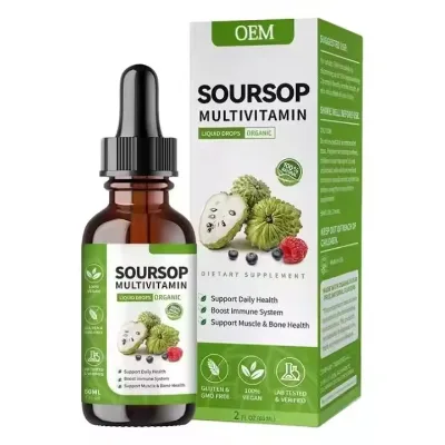 Soursop Graviola Liquid Drop for Cell Support & Regeneration, Immune System and Gut Health Support, Soursop Bitters Liquid