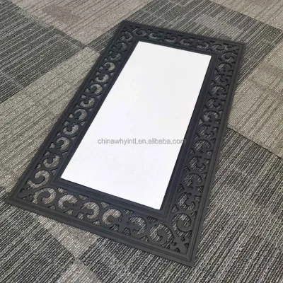 Interchangeable Switachable Frame Tray Polyester Sublimation Blank Doormats Insert