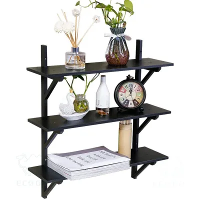 Black Bamboo 3 Tier Storage Rack Bathroom Shelf Display Rack Kitchen Bedroom