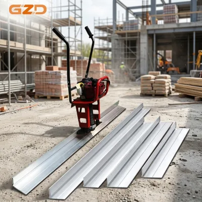 GZD Factory Supply 1.6HP Petrol Engine 1m 2m 3m 4m Optional Length Concrete Screed for Cement Ground