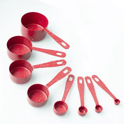 New Products Stackable Stainless Steel Measuring Cups and Spoons Set With Durable Coating