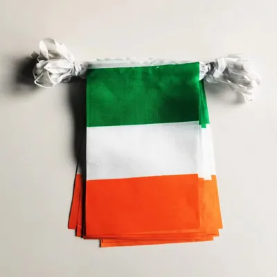 Custom Logo Design Full Color Printing 24 Countries Polyester String Bunting Flag for Outdoor Indoor Activity Decorations
