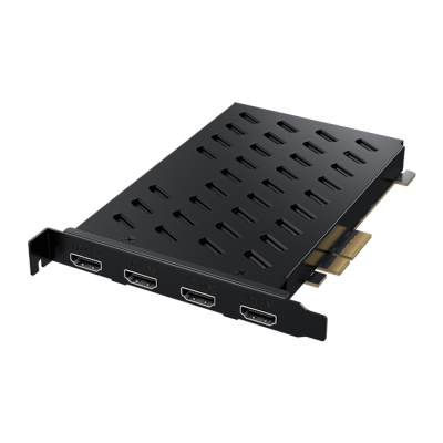 Video Capture Card Box Pcie Game 1080p60 Vmix Obs Streaming Win10 Linux 4 Channel Hdmi