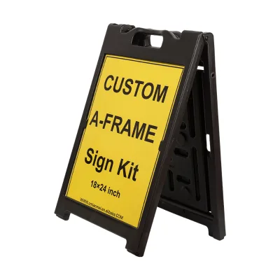 18x24 Inch Manufacturers Wholesale Customized Outdoor a Frame Sign Kit Plastic Sidewalk Signs for Advertising Poster Stands